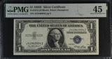 United States 1 Dollar USA 1935E P 416D Silver Certificate Extremely Fine PMG 45