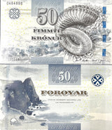Faeroe Islands 50 Kronur 2011 P 29 UNC