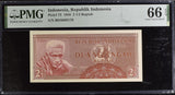Indonesia 2 1/2 Rupiah 1956 P 75 Gem UNC PMG 66 EPQ