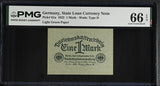 Germany 1 Mark 1922 P 61 a Gem UNC PMG 66 EPQ