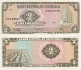 Nicaragua 10 Cordobas 1972 P 121 a UNC