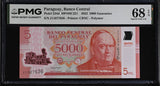Paraguay 5000 Guaranies 2022 P 234 d Polymer Superb Gem UNC PMG 68 EPQ