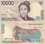 Indonesia 10000 Rupiah 1998/2001 P 137 UNC