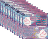 Hong Kong 10 Dollars 2018 P 401 Polymer UNC LOT 10 PCS