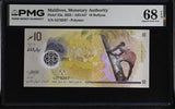 Maldives 10 Rufiyaa 2025 P 33 a Superb Gem UNC PMG 68 EPQ TOP POP