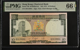 Hong Kong 10 Dollars ND 1975 P 74 b Gem UNC PMG 66 EPQ