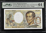 France 200 Francs 1982 P 155 a Choice UNC PMG 64