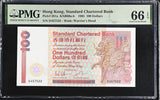 Hong Kong 100 Dollars 1985 P 281 a Gem UNC PMG 66 EPQ