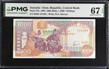 Somalia 1000 Somali Shillings 1996 P 37 b Superb Gem UNC PMG 67 EPQ TOP POP