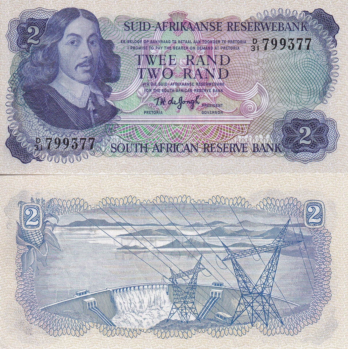 South Africa 2 Rands ND 1974-1976 P 117 Crisp But AUnc
