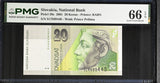 Slovakia 20 Korun 2001 P 20 e Gem UNC PMG 66 EPQ
