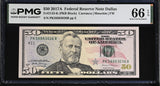 United States 50 Dollars USA 2017A P 547 K Dallas Gem UNC PMG 66 EPQ