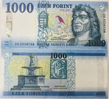 Hungary 1000 Forint 2021 P 203 UNC , King Matyas Hercules , fountain