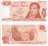 Argentina 1 Peso ND 1970-1973 P 287 Series A UNC