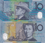 Australia 10 Dollars 2012 P 58 f Polymer UNC , Mary Gilmore, Banjo