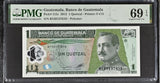 Guatemala 1 Quetzal 2012 P 115 c Superb Gem UNC PMG 69 EPQ TOP POP