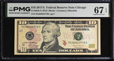 United States 10 Dollars USA 2017A P 545B G Chicago Superb Gem UNC PMG 67 EPQ