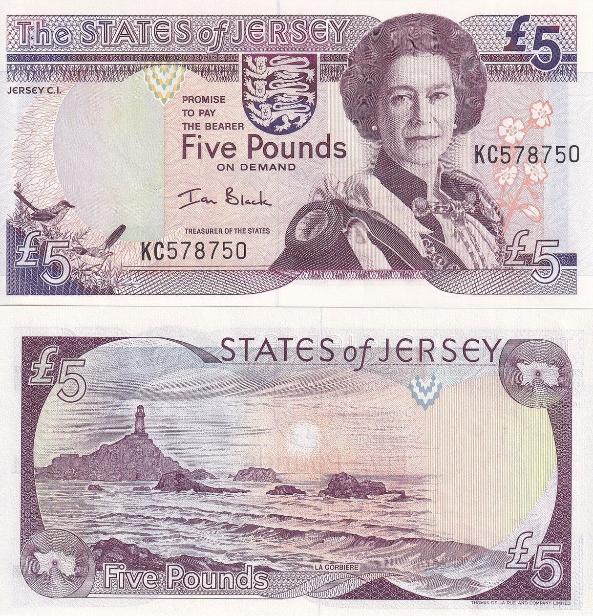 Jersey 5 Pounds ND 2000 P 27 UNC