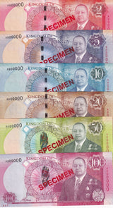 Tonga Set 6 UNC 2 5 10 20 50 100 Pa'anga ND 2015 P 44 45 46 47 48 49 SPECIMEN