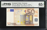 Euro 50 Euro Germany 2002 P 11 x Gem UNC PMG 65 EPQ