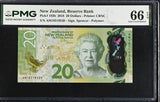 New Zealand 20 Dollars 2018 Polymer P 193 b QEII Gem UNC PMG 66 EPQ