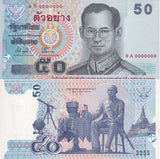 Thailand 50 Baht ND 2004 P 111As SPECIMEN Commemorative UNC Little Age TONE