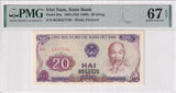 Vietnam 20 Dong ND 1986 P 94 a Superb Gem UNC PMG 67 EPQ