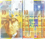 Switzerland 10 Franken 2008 P 67 c Raggenbass & Roth UNC