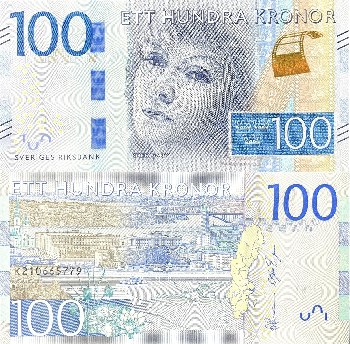 Sweden 100 Kronor ND 2016 P 71 C NEW Sign K-Serie UNC