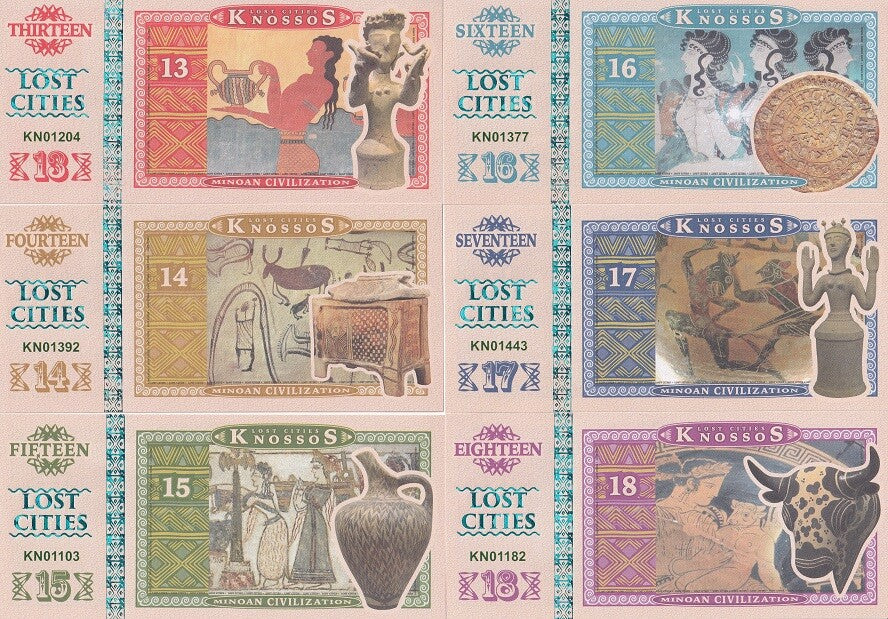 Knossos Set 6 13 14 15 16 17 18 Lost Cities 2016 Fantasy Minoan Civilization