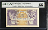 Czechoslovakia 10 Korun 1919 ND 2022 Souvenir Note Gem UNC PMG 66 EPQ