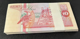 Suriname 10 Gulden 1996 P 137 a UNC LOT 100 PCS 1 Bundle