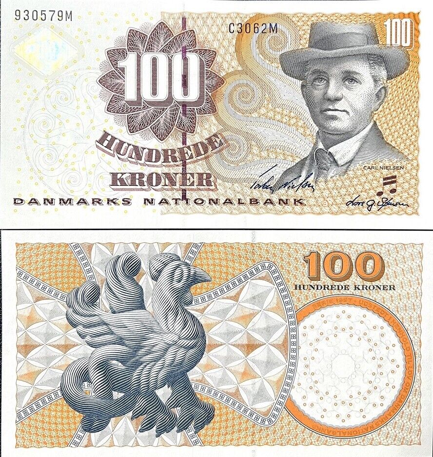 Denmark 100 Kroner ND 2006 P 61  UNC