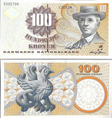 Denmark 100 Kroner ND 2006 P 61  UNC