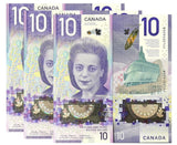 Canada 10 Dollars 2018 P 113 Polymer NEW Sign Rogers & Macklem UNC LOT 3 PCS