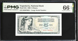 Yugoslavia 5 Dinara 1968 P 81 b Gem UNC PMG 66 EPQ