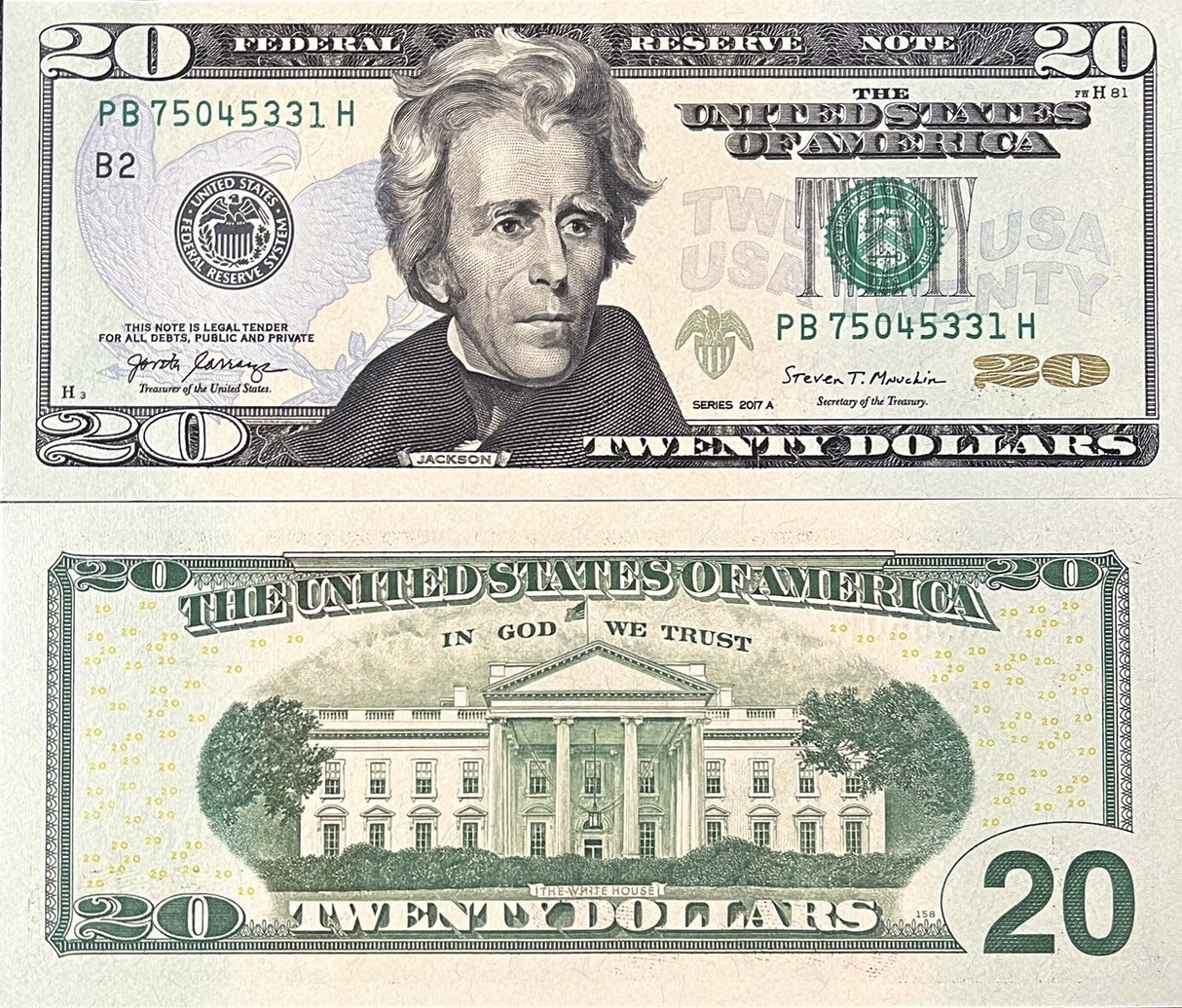 United States 20 Dollars USA 2017A P 546 New York NY "B" UNC