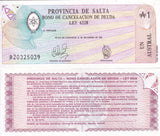 Argentina 1 Austral 1987 P S2612e UNC