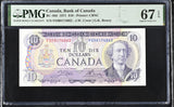 Canada 10 Dollars 1971 P 88 BC-49d Crow Bouey Superb Gem UNC PMG 67 EPQ