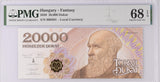 Hungary 20000 Tokaji Dukat 2020 Local Currency P NL Superb Gem UNC PMG 68 EPQ
