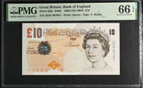 Great Britain 10 Pounds 2000 ND 2004 P 389 c Gem UNC PMG 66 EPQ