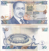 Kenya 20 Shillings 1996 P 35 a UNC