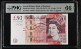 Great Britain 50 Pounds 2010 ND 2011 P 393 a Gem UNC PMG 66 EPQ
