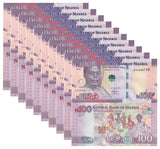 Nigeria 100 Naira 2014 P 41 Commemorative UNC LOT 10 PCS ,Chief Obafemi Awolowo
