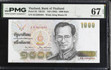 Thailand 1000 Baht ND 1992 P 92 Sign 67 Superb Gem UNC PMG 67 EPQ