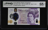 Great Britain 20 Pounds 2018 ND 2020 P 396 a Superb Gem UNC PMG 68 EPQ