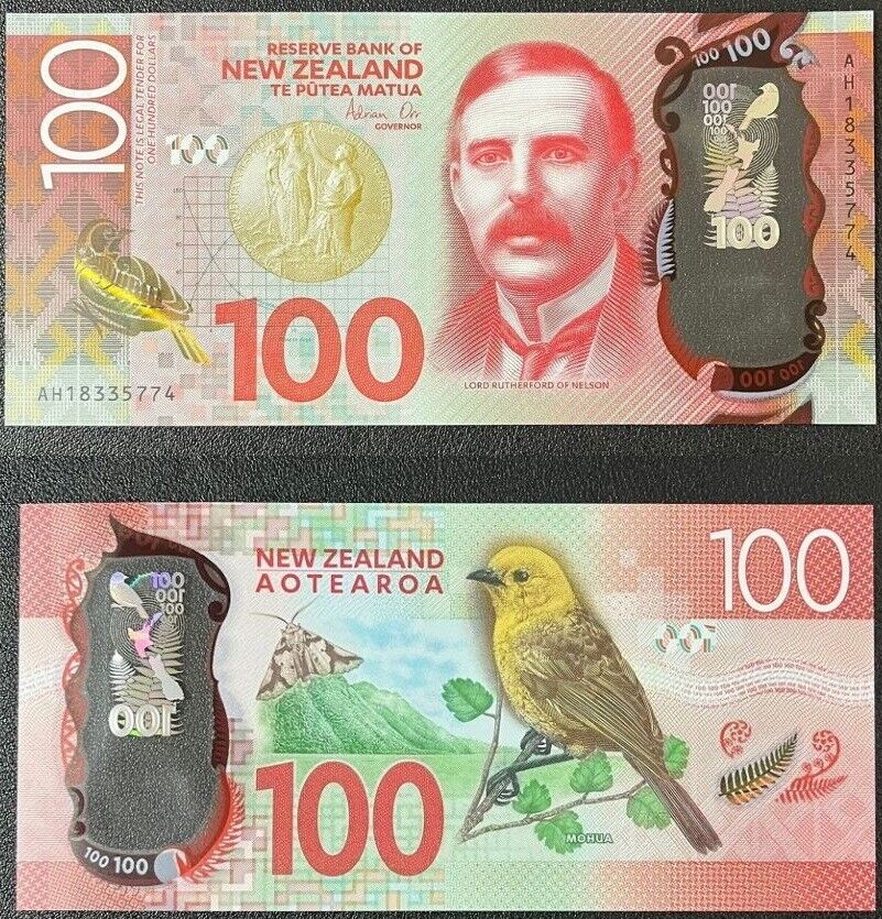 New Zealand 100 Dollars 2018 Polymer P 195 UNC