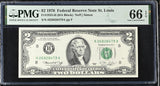 United States 2 Dollars USA 1976 P 461 St. Louis Gem UNC PMG 66 EPQ