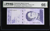 Venezuela 10 Bolivares 2021 P 116 a Gem UNC PMG 66 EPQ