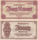 Germany 20 ReichsMark 1945 P 187 UNC